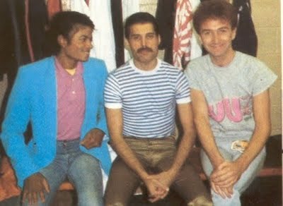 Freddy Mercury and Michael Jackson